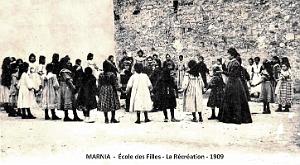 Marnia - Ecole des Filles - Recreation  -1909